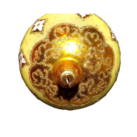 Caliks Artistry Blown Glass Christmas Ornaments 2 Vintage Polish & 1 Button Ball - Picture 8 of 16